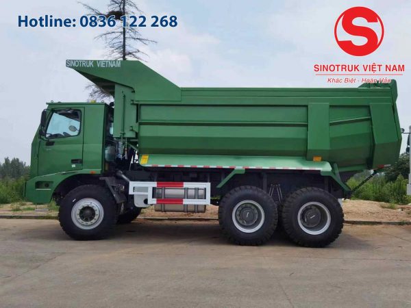 XE BEN MỎ HOWO BÁ VƯƠNG 70 TẤN ĐẦU LỆCH 2025 thung xe ben mo howo ba vuong 70 tan dau lech