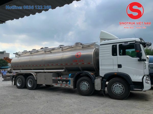 XE BỒN CHỞ XĂNG DẦU HOWO T5G 23 KHỐI 2025 Xe Bồn Chở Xăng Dầu Howo T5G