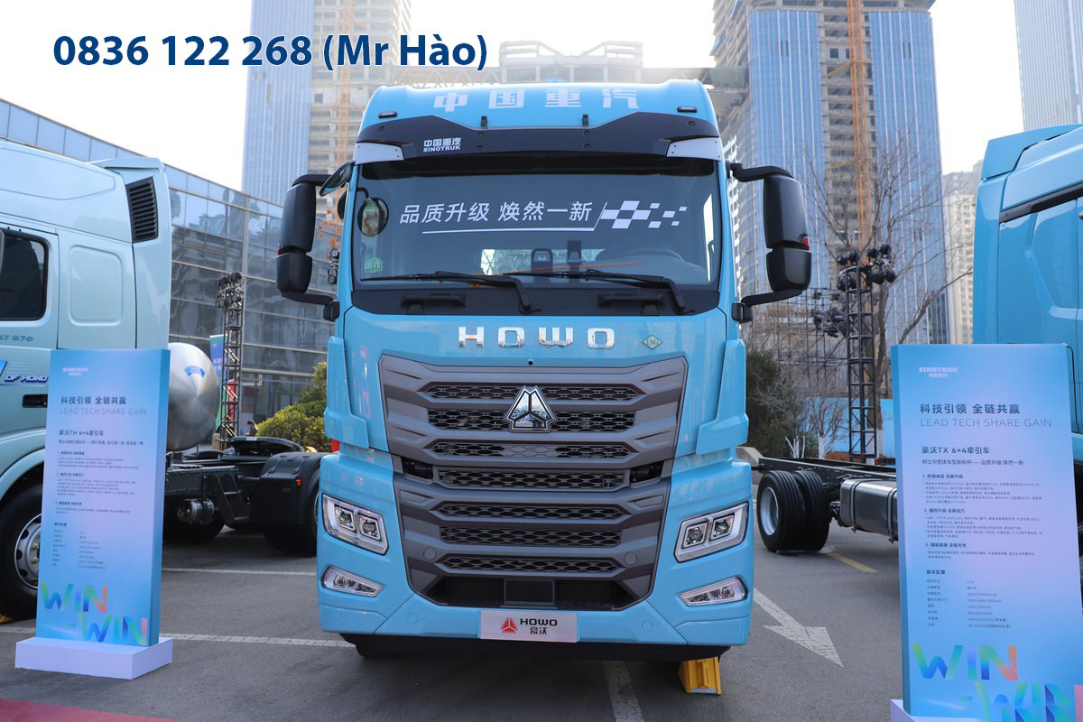Xe Đầu Kéo Howo TX7-N 530 HP Chạy Khí LNG