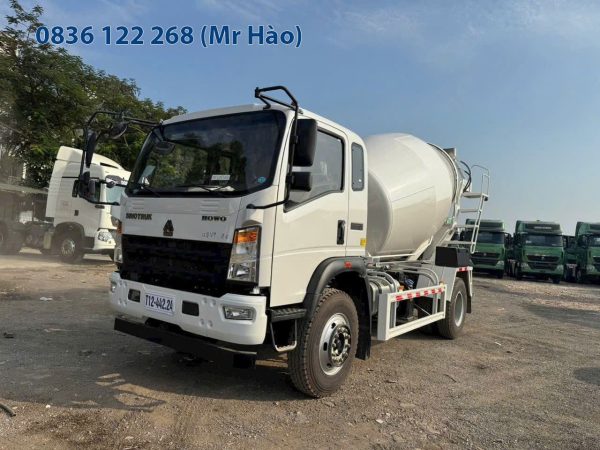 Xe Trộn Bê Tông Howo 6 Khối