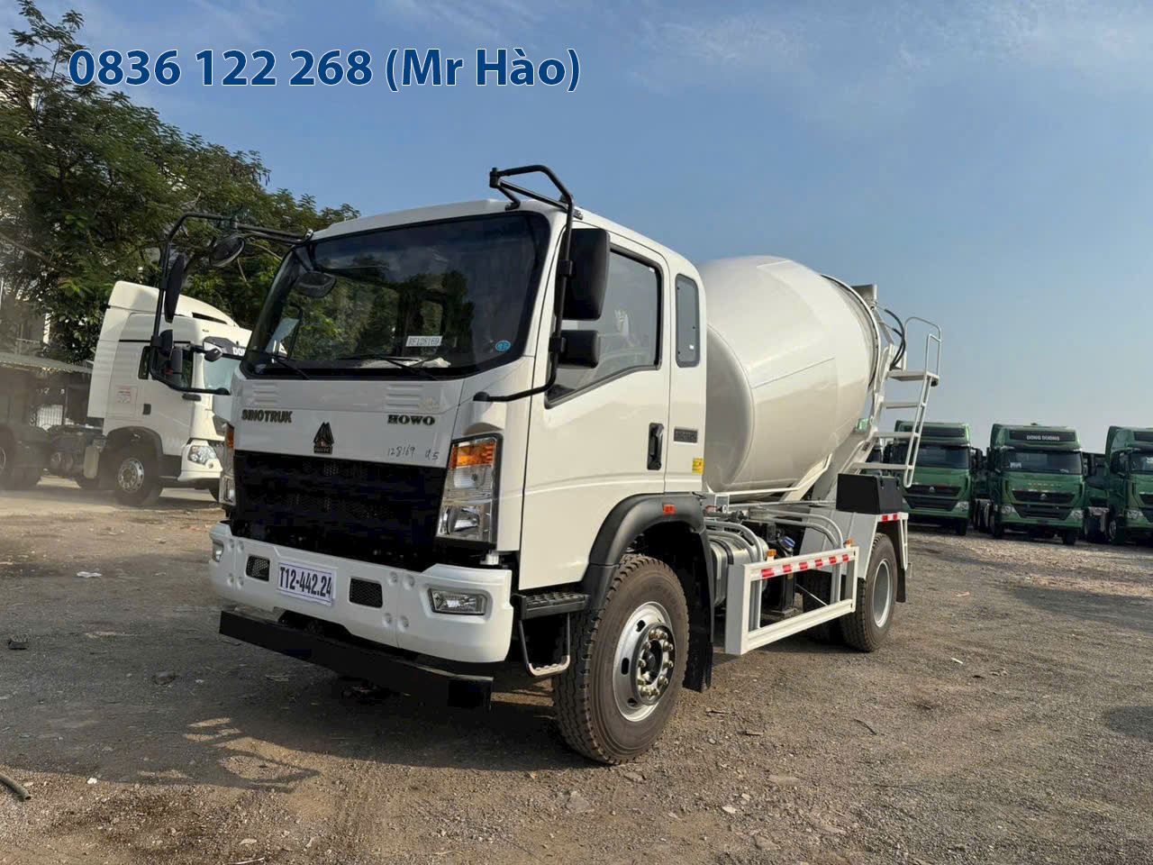 Xe Trộn Bê Tông Howo 6 Khối